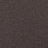 Letto a molle con testiera Marrone Scuro 90 x 190 cm Tessuto