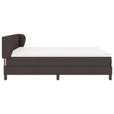 Letto a molle con testiera Marrone Scuro 180 x 200 cm Tessuto