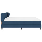 Letto a molle con materasso Blu 200 x 200 cm Tessuto