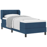 Letto a molle con materasso Blu 80 x 200 cm Tessuto
