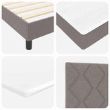 Letto a molle con testiera Talpa 90 x 190 cm Tessuto