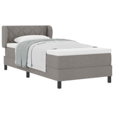 Letto a molle con testiera Talpa 90 x 190 cm Tessuto