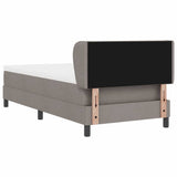Letto a molle con testiera Talpa 90 x 190 cm Tessuto