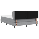 Letto box spring con materasso Grigio chiaro 140 x 190 cm
