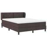 Letto box spring con materasso Marrone scuro 160 x 200 cm