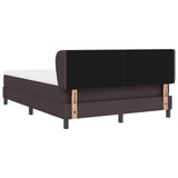Letto box spring con materasso Marrone scuro 160 x 200 cm