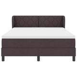Letto box spring con materasso Marrone scuro 160 x 200 cm