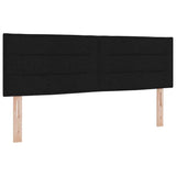 Letto a molle con materasso Nero 160 x 200 cm Tessuto