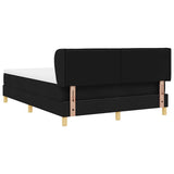 Letto a molle con materasso Nero 160 x 200 cm Tessuto