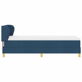 Letto a molle con materasso Blu 80 x 200 cm Tessuto