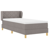 Letto a molle con materasso crema 90x200 cm Talpa 90 x 200 cm