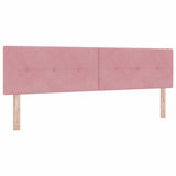 Letto a molle con materasso Rosa 180 x 200 cm Velluto