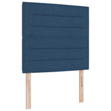 Letto a molle con materasso Blu 90 x 190 cm Tessuto