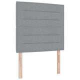 Letto a molle con materasso Grigio chiaro 90 x 200 cm Tessuto