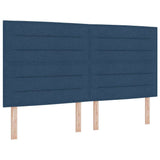 Letto a molle con materasso Blu 180 x 200 cm Tessuto