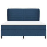 Letto a molle con materasso Blu 180 x 200 cm Tessuto
