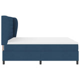 Letto a molle con materasso Blu 180 x 200 cm Tessuto