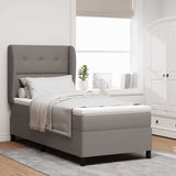 Letto a molle con testiera Talpa 90 x 190 cm Tessuto