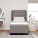 Letto a molle con testiera Talpa 90 x 190 cm Tessuto