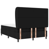 Letto a molle con testiera Nero 140 x 200 cm Tessuto