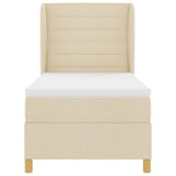 Letto con molle e materasso Grigio Scuro 90x190 cm Tessuto