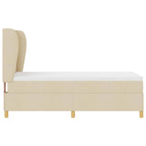 Letto con molle e materasso Grigio Scuro 90x190 cm Tessuto