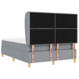 Letto con molle e materasso Grigio Scuro 90x190 cm Tessuto