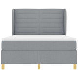 Letto con molle e materasso Grigio Scuro 90x190 cm Tessuto