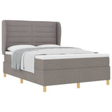 Letto con molle e materasso Grigio Scuro 90x190 cm Tessuto