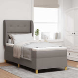 Letto a molle con testiera Talpa 190 x 90 cm Tessuto