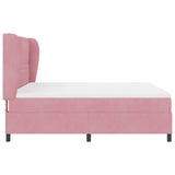 Letto a molle con materasso Rosa 200 x 180 cm Poliestere