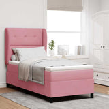Letto a molle con materasso Rosa 200 x 80 cm Poliestere