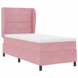 Letto a molle con materasso Rosa 200 x 80 cm Poliestere