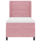 Letto a molle con materasso Rosa 200 x 80 cm Poliestere