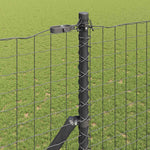 Palo della recinzione 52 pcs Grigio 3.2 x 3.2 x 210 cm Acciaio