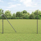 Palo della recinzione 52 pcs Grigio 3.2 x 3.2 x 210 cm Acciaio