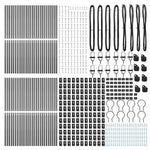 Palo della recinzione 52 pcs Grigio 3.2 x 3.2 x 210 cm Acciaio