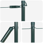 Palo della recinzione 26 pcs Argento 3.2 x 3.2 x 110 cm Acciaio