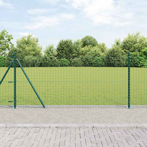 Palo della recinzione 26 pcs Argento 3.2 x 3.2 x 110 cm Acciaio