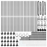 Palo della recinzione 26 pcs Argento 3.2 x 3.2 x 83.5 cm