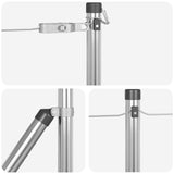 Palo della recinzione 26 pcs Argento 3.2 x 3.2 x 140 cm Acciaio