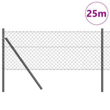 Palo della recinzione Grigio 25 x 0,4 m (rete 40 x 40 mm)