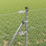 Recinzione a maglie con posti Argento 0.4 x 25 m Acciaio