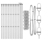 Recinzione a maglie con posti Argento 0.4 x 25 m Acciaio