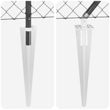 Recinzione a maglie con posti Grigio 1.4 x 10 m Acciaio