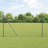 Palo della recinzione Grigio 10 x 1,5 m (maglia 60 x 60 mm)