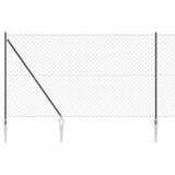 Palo della recinzione Grigio 10 x 1,5 m (maglia 60 x 60 mm)