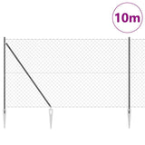 Palo della recinzione Grigio 10 x 1,5 m (maglia 60 x 60 mm)