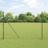 Recinzione con Posto Grigio 1,5 x 10 m Acciaio