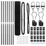 Recinzione con Posto Grigio 1,5 x 10 m Acciaio